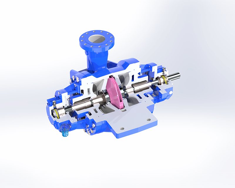 BB2 radially split chemical process centrifugal pump